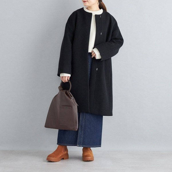 MANTECO ノーカラー ミディコート◇ | シップス(SHIPS) | マルイウェブ