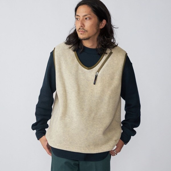 SHIPS別注】ROKX: POLARTEC(R) フリース Vネック ベスト | シップス