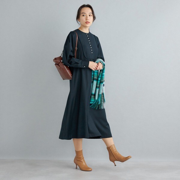 SHIPS WOMEN <手洗い可能>ビブヨークワンピース グリーン 手洗い可能〉ビブヨークワンピース◇ | シップス(SHIPS) | マルイ