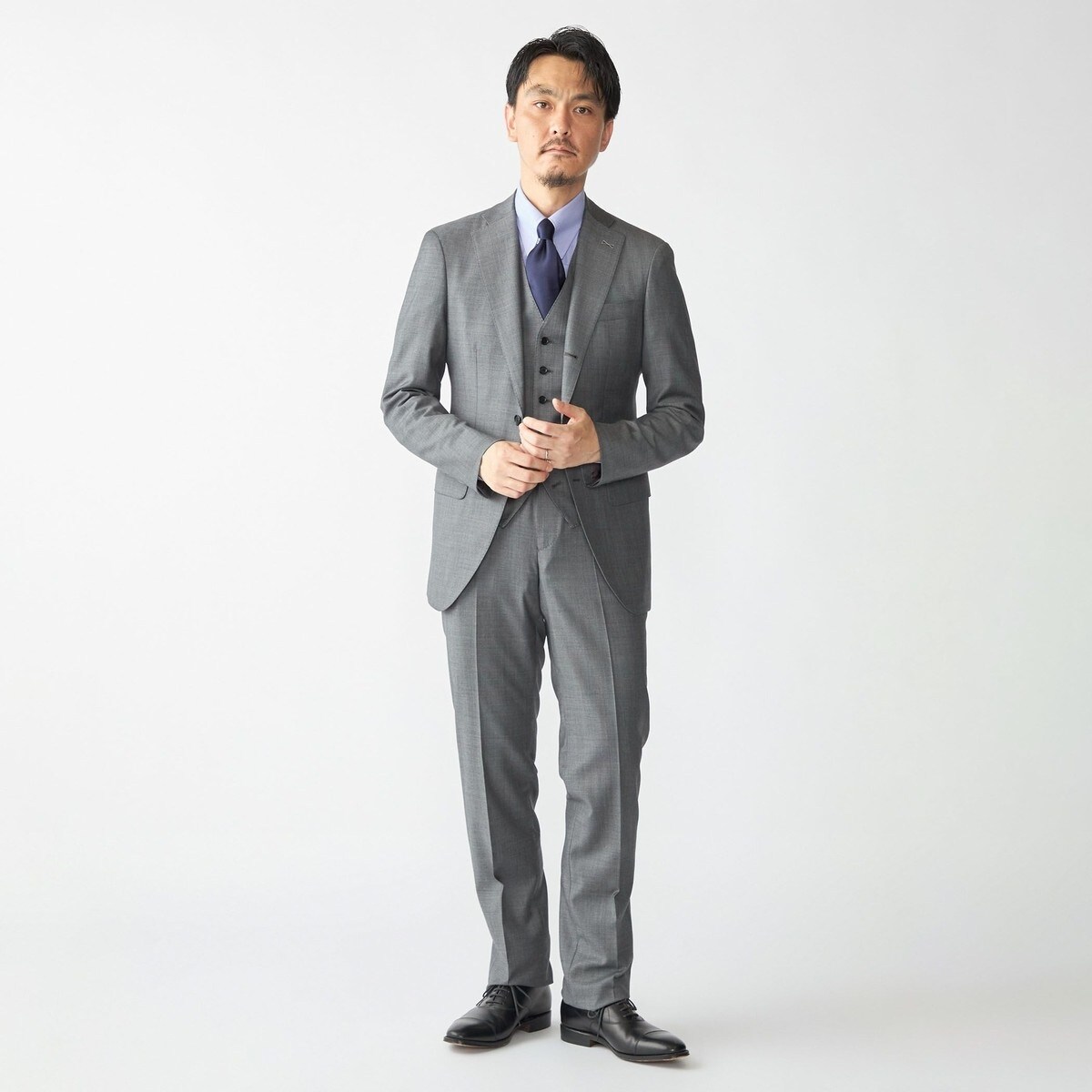 人気 SHIPS スーツ セットアップ ロロピアーナ SHIPS: LORO PIANA FABRIC オーストラリス シャークスキン