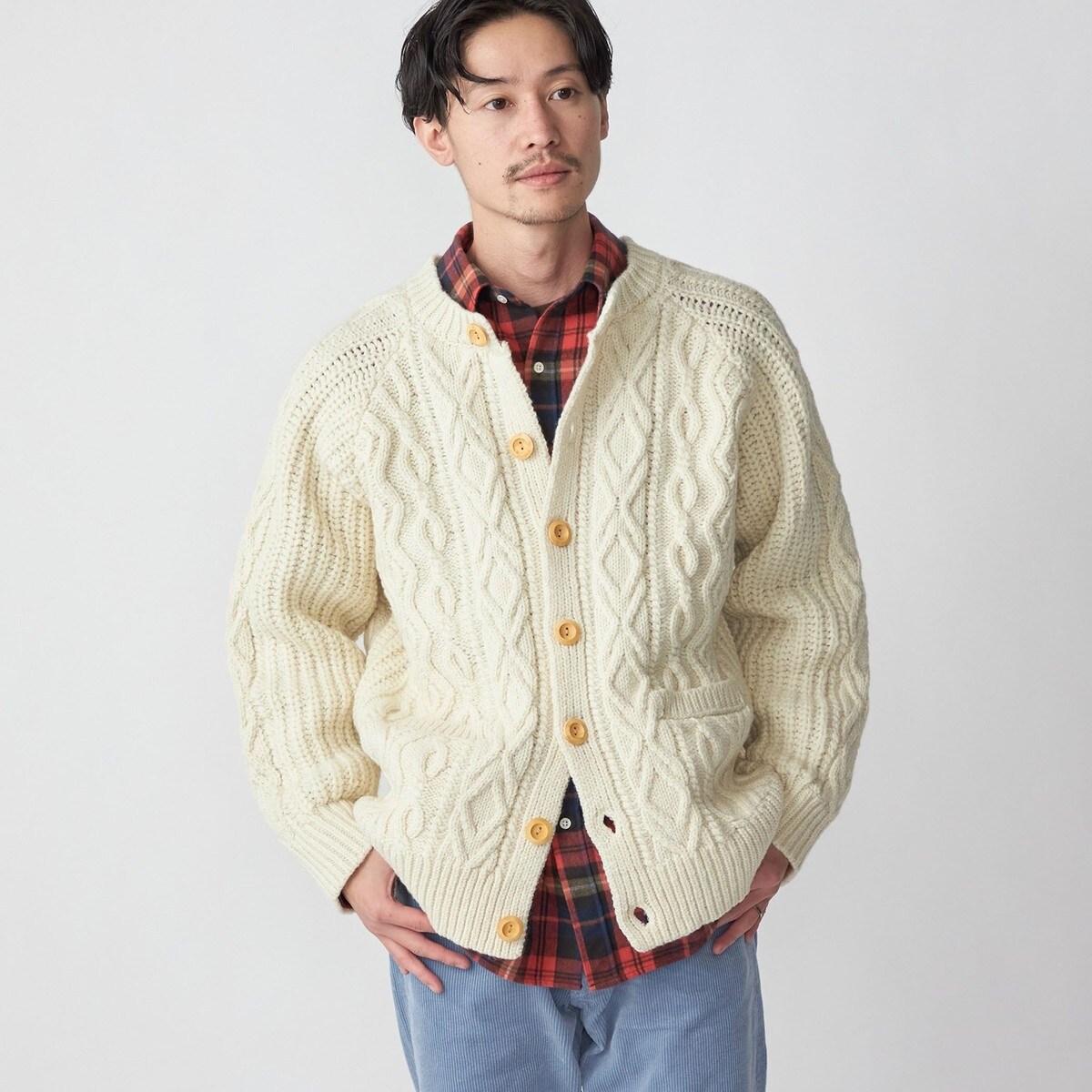 最安価格 SHIPS: 〈ウォッシャブル〉フィッシャーマン ニット トップス