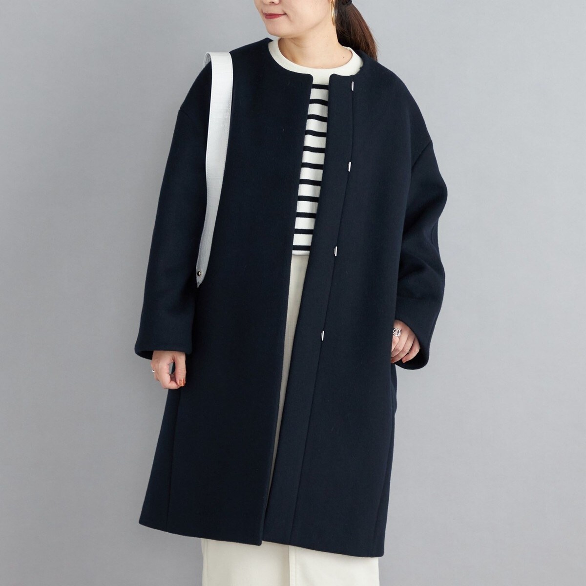 SUPER140 ノーカラー コクーン コート◇ | シップス(SHIPS) | マルイ