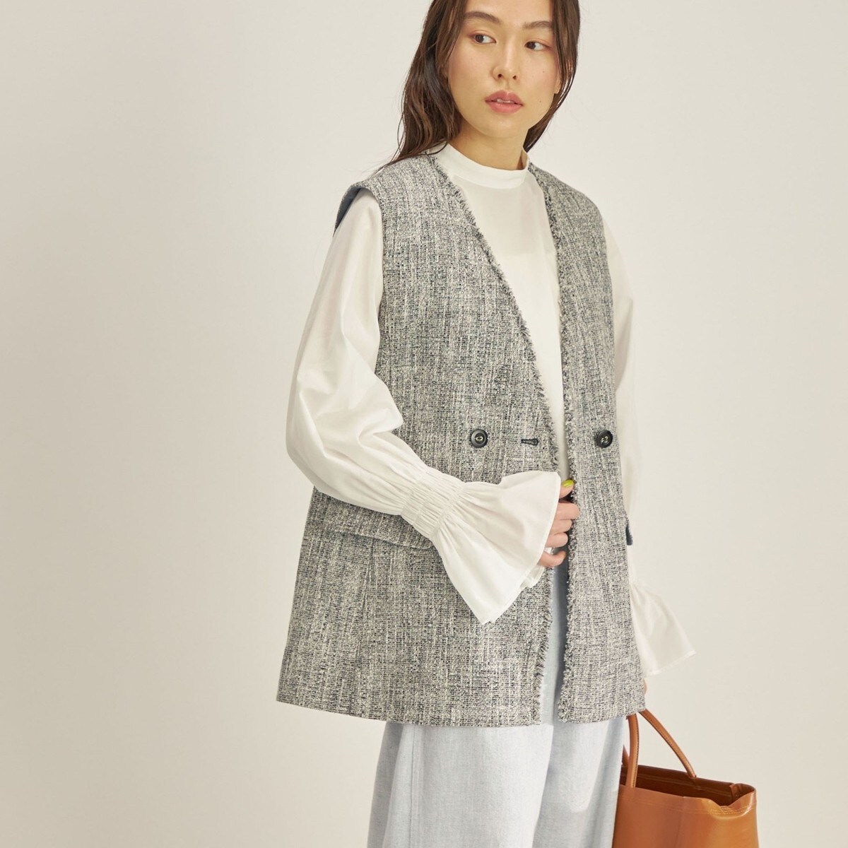 ファンシー 杢 ツイード フリンジ ジレ ◇ | シップス(SHIPS) | マルイ