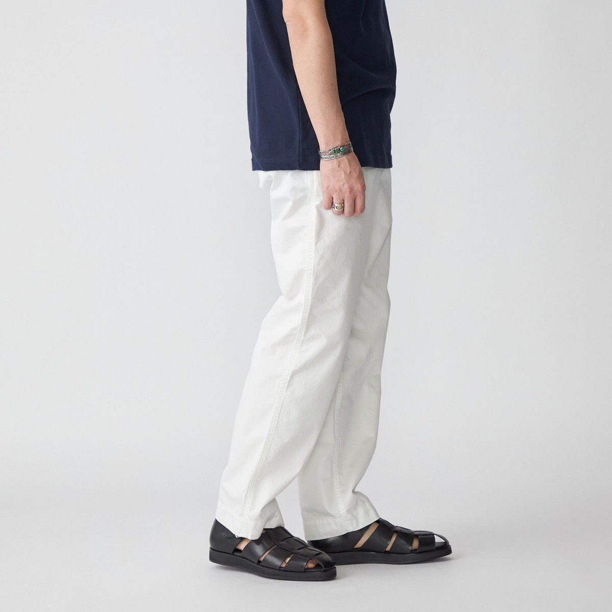 SHIPS STANDARD: GIZAコットン ツイル M-41 チノパンツ