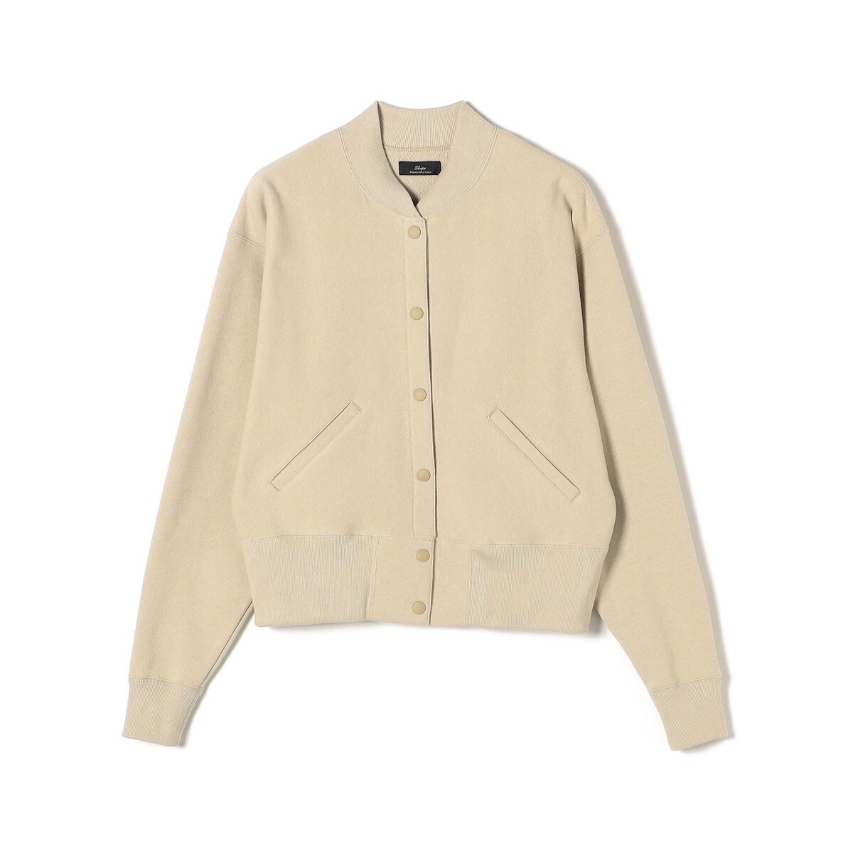 SHIPS Primary Navy Label:〈手洗い可能〉ハイゲージ 裏毛