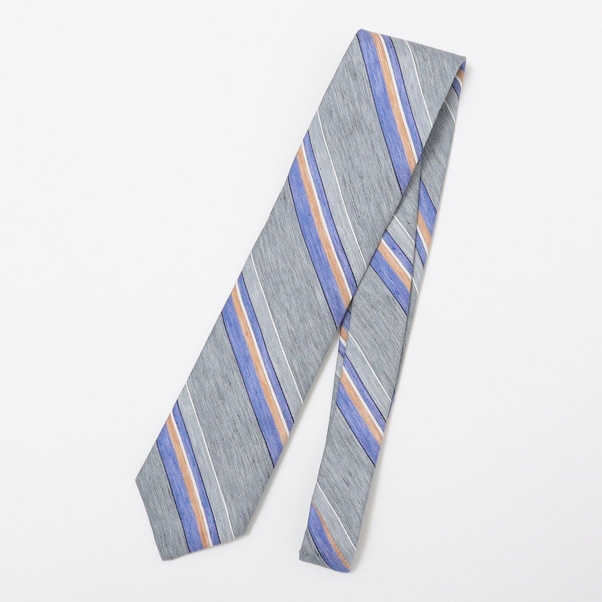 楽天市場】BREUER: リネン デニム ワイド ストライプ ネクタイ