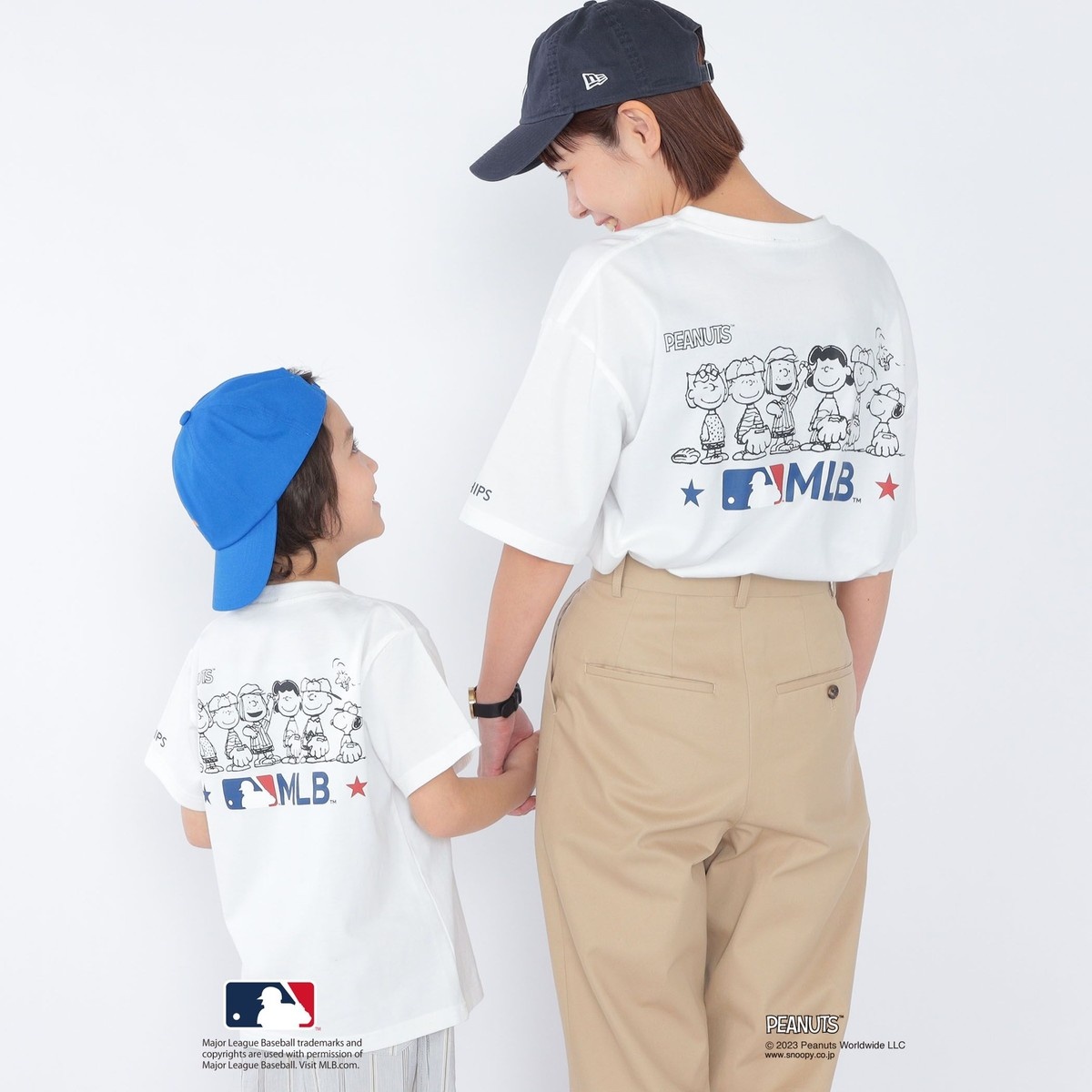 SHIPS: スヌーピー × メジャーリーグベースボール プリント Tシャツ