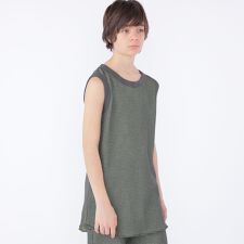 MOUN TEN.:160cm / バイカラー ワッフル タンクトップ