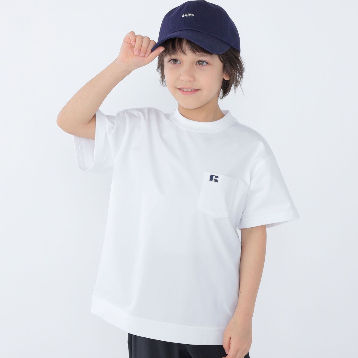 SHIPS KIDS別注】RUSSELL ATHLETIC:100～160cm /〈多機能〉TEE