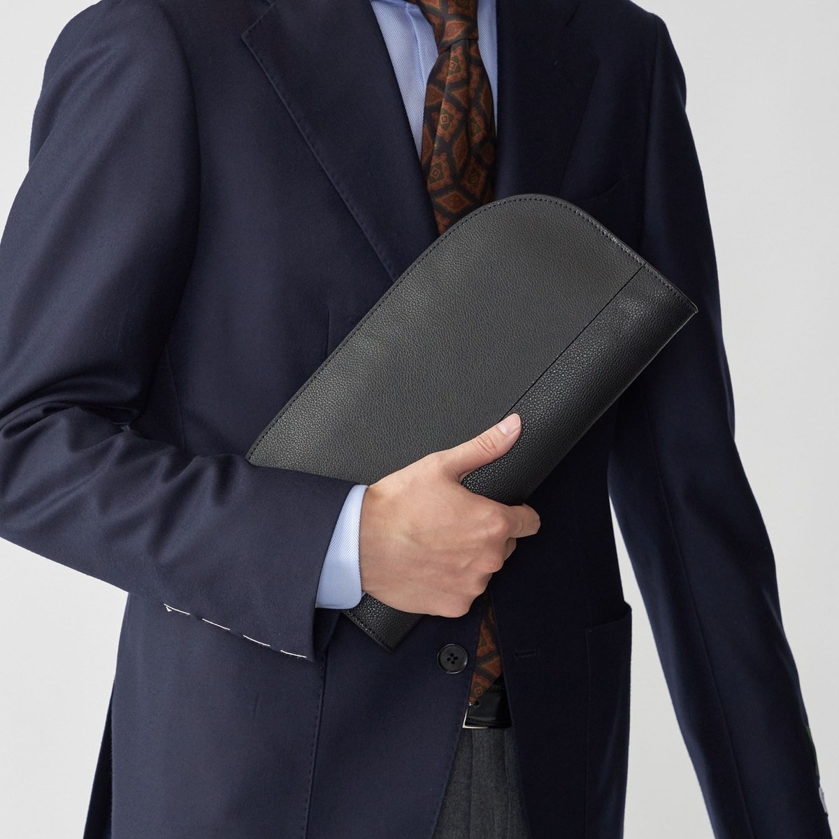 冠婚葬祭 対応】 サフィアーノレザー クラッチバッグ | テットオム
