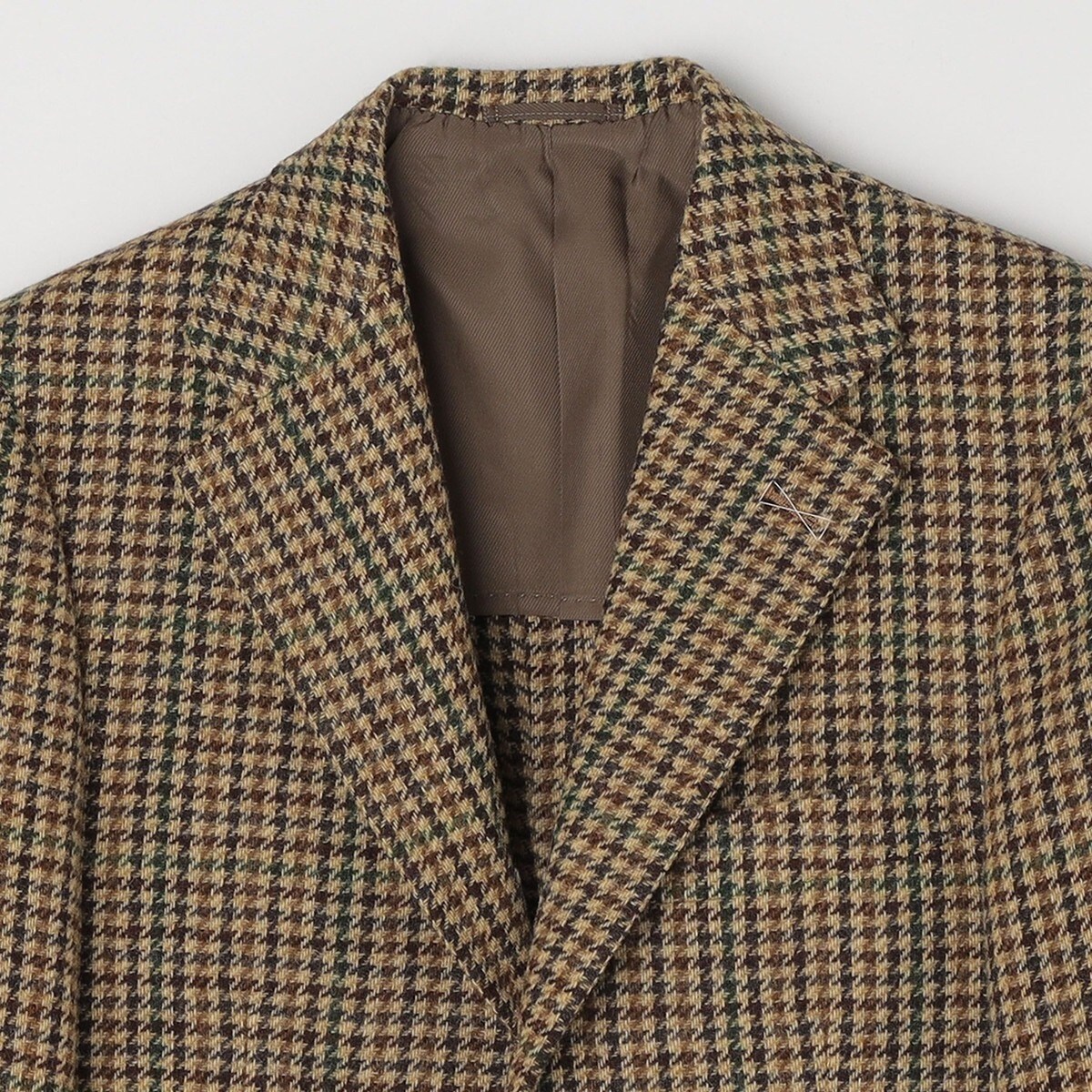 SHIPS: MOON社製生地 ツイード ガンクラブチェック ジャケット