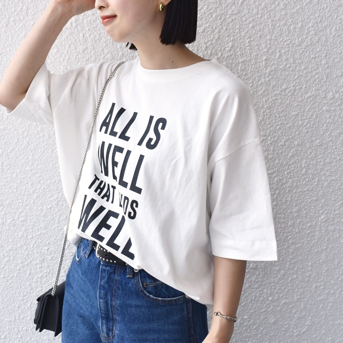 SHIPS別注】81BRANCA:5分袖 ロゴ TEE 24SS | シップス(SHIPS