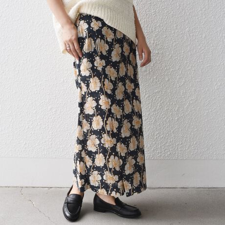 SHIPS別注】UHURU:〈手洗い可能〉フラワー プリント・ストライプ  