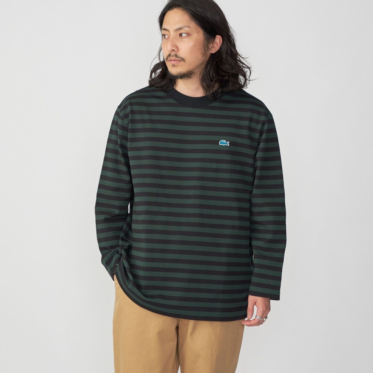 SHIPS別注】LACOSTE: ヘビー ピケ バスクシャツ | シップス(SHIPS