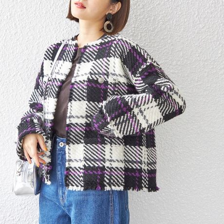 シップス ブロックプリント キルティングコート リバーシブル （Shanti 