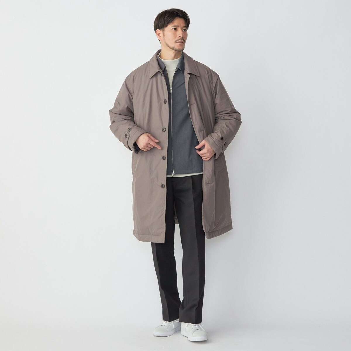 SHIPS:〈撥水〉Thinsulate 中綿 ステンカラーコート | シップス(SHIPS
