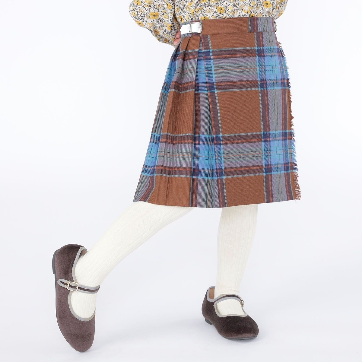 O'NEIL OF DUBLIN ウールチェックスカート O'NEIL of DUBLIN:100～130cm / ウール チェック キルト スカート