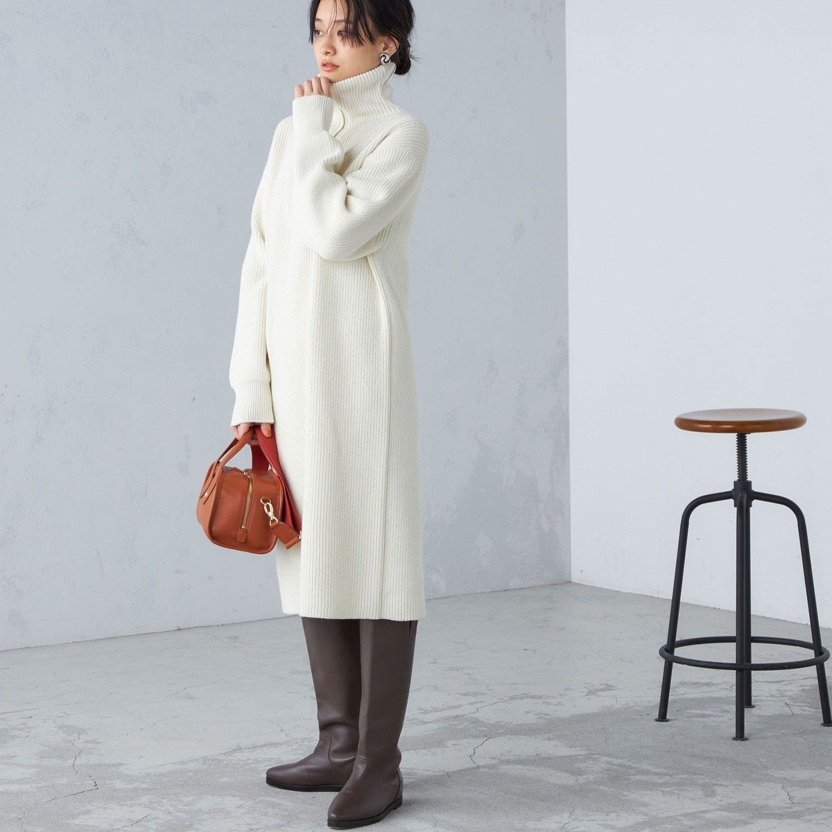 SHIPS別注】kaene:2WAY ボウタイ ロング ワンピース（セレモニー対応可