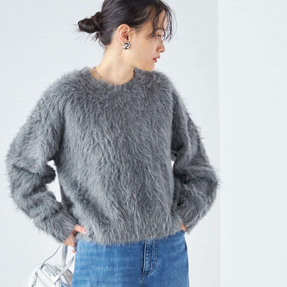 手洗い可能〉シャギー クルーネック プルオーバー ◇ | シップス(SHIPS