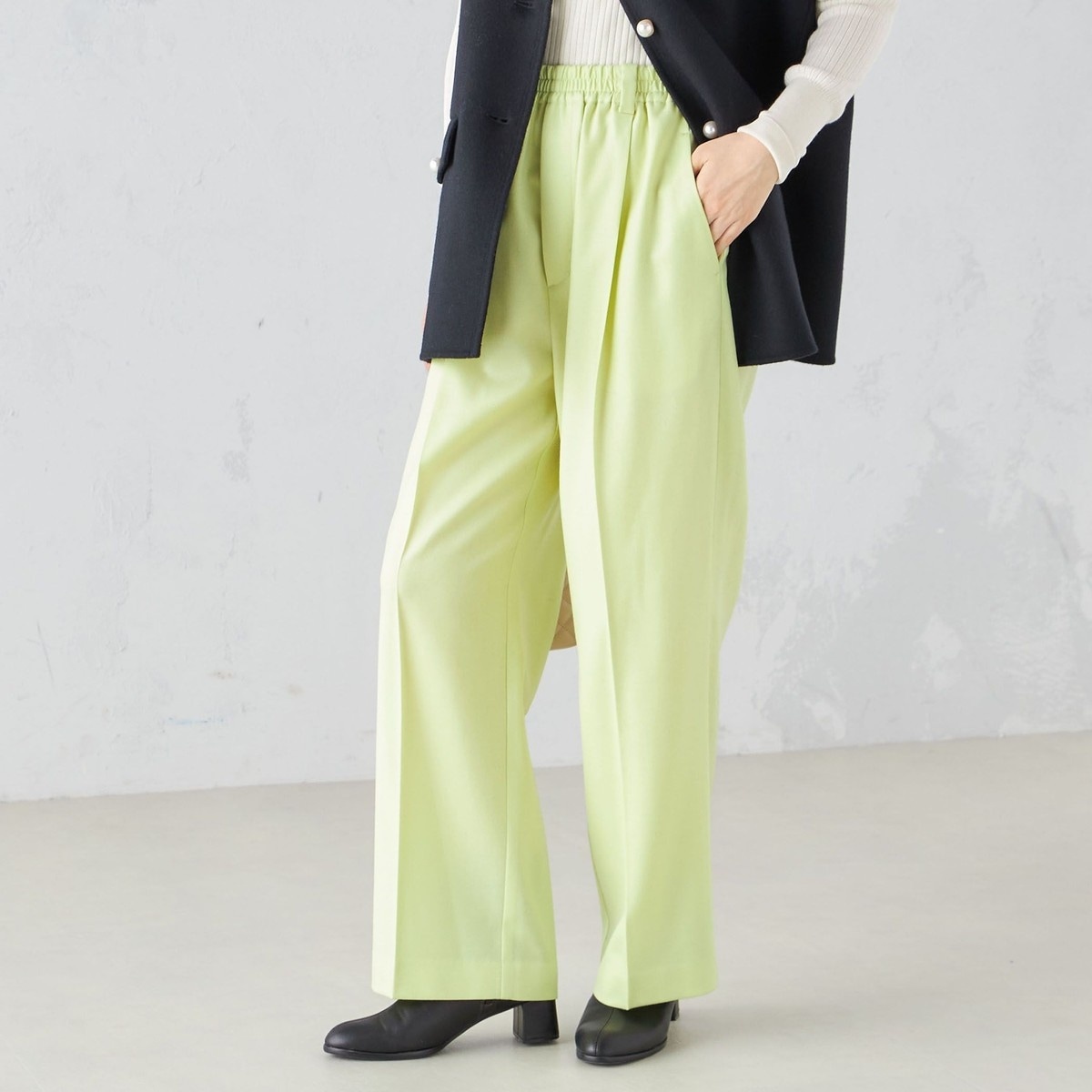 シップス（SHIPS）/〈手洗い可能〉ワンタック ストレート パンツ ◇ 手洗い可能〉ワンタック ストレート パンツ ◇ | シップス(SHIPS