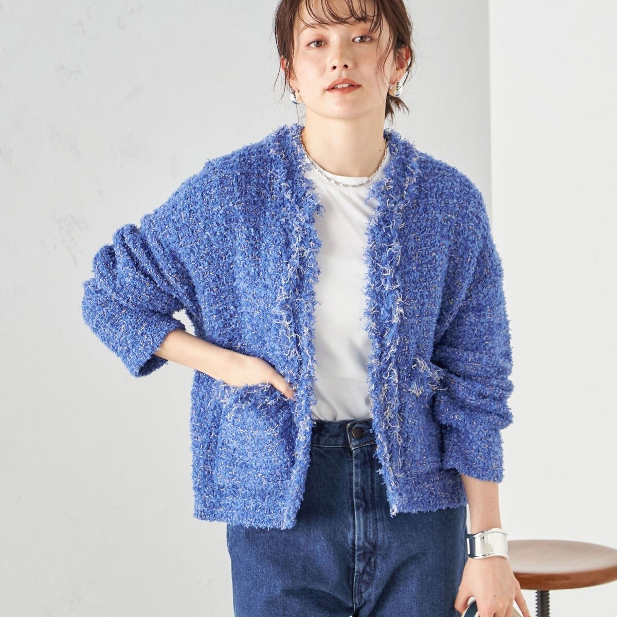 新品　シップス　SHIPS. ラメツイードジャケット 楽天市場】ラメ（ブランドシップス）（コート・ジャケット