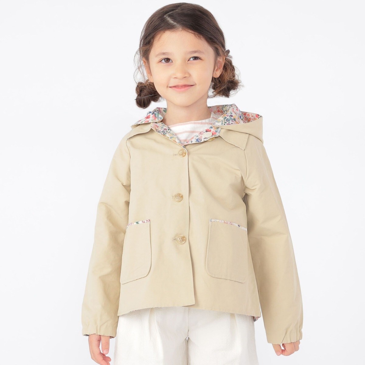 SHIPS KIDS:100～130cm / リバティ リバーシブル コート