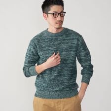 シップス(SHIPS)のSHIPS: リバース メランジ クルーネック ニット