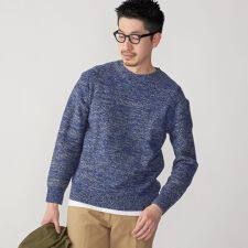 シップス(SHIPS)のSHIPS: リバース メランジ クルーネック ニット