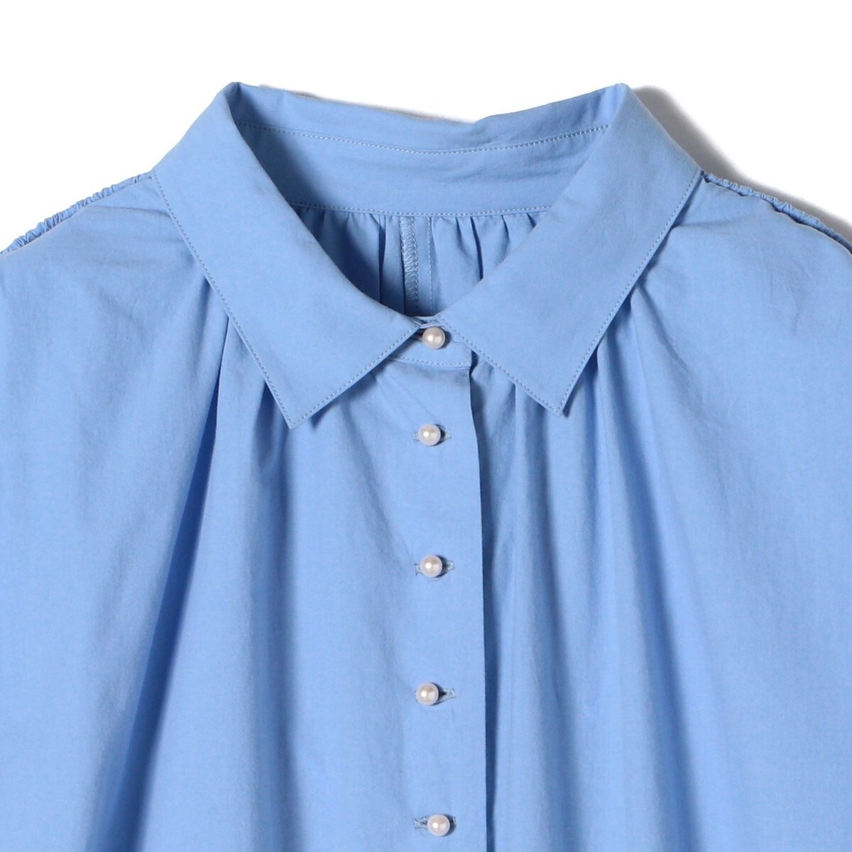 手洗い可能〉近江晒 タイプライター パールモチーフ ワンピース 24SS