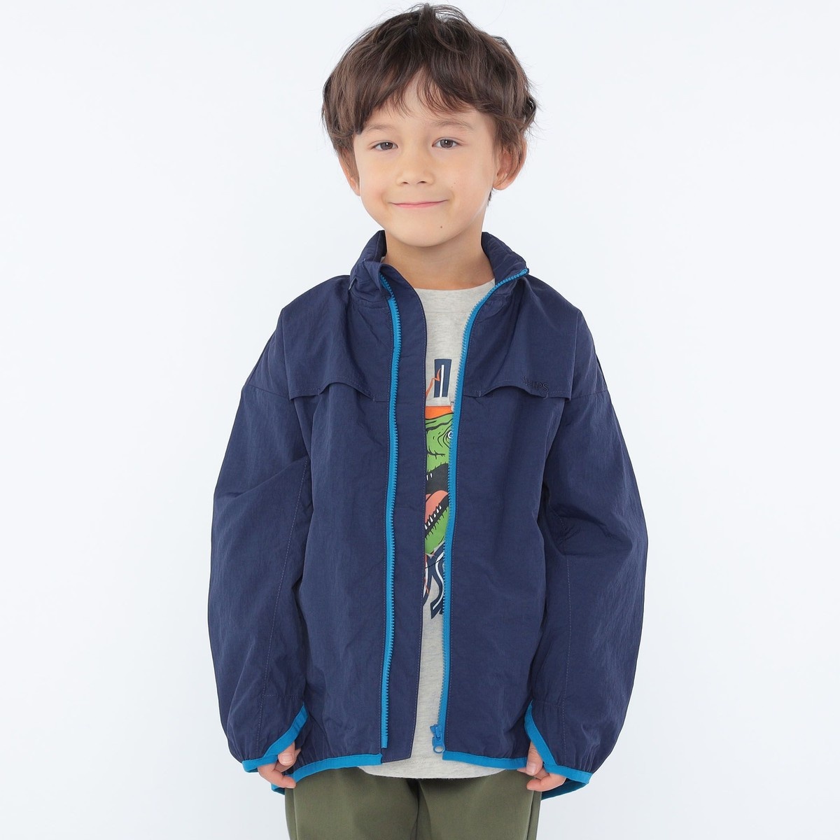 SHIPS KIDS:100～130cm / 〈撥水〉 ジップ パーカー