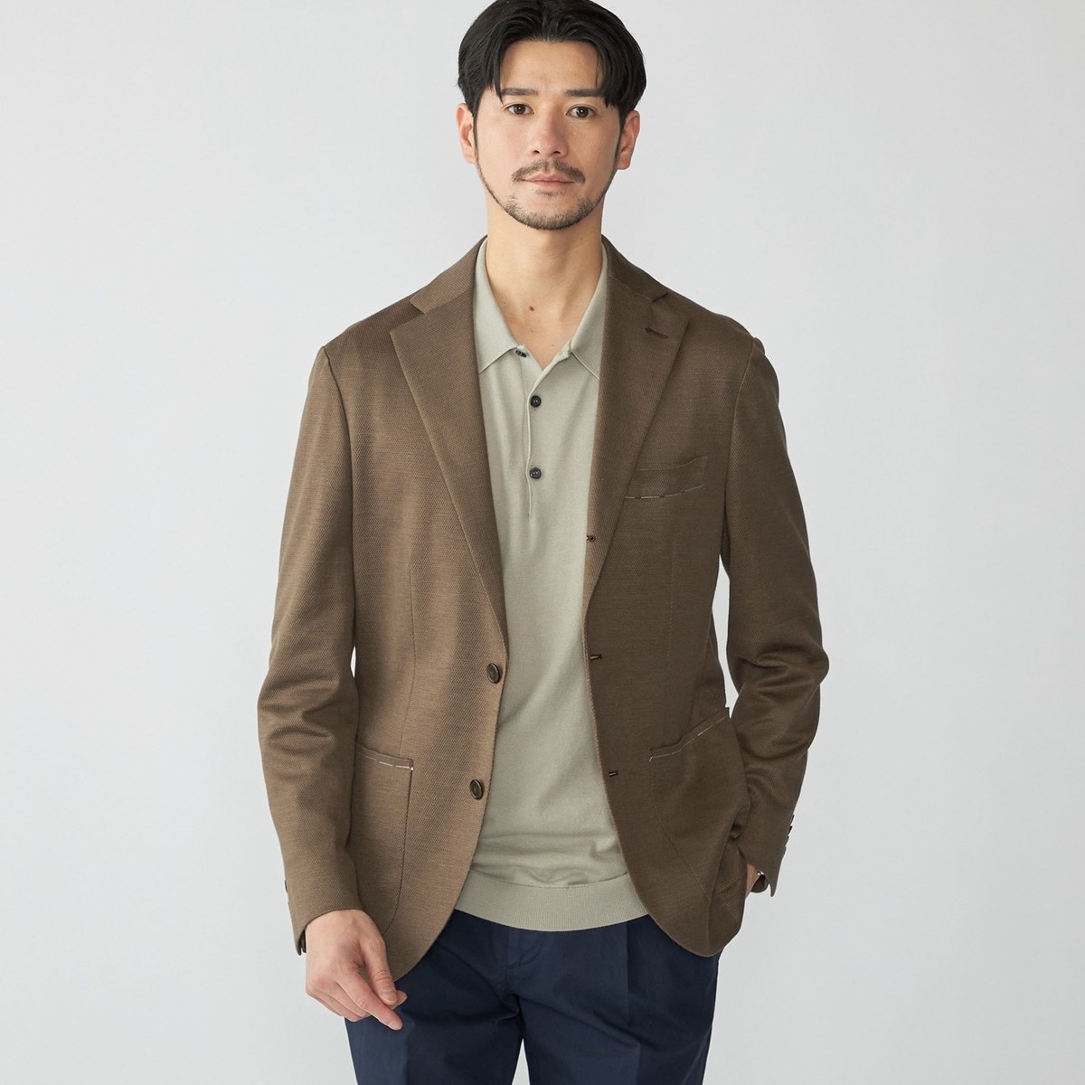 SHIPS: ジャージー ライト ソリッド ジャケット | シップス(SHIPS