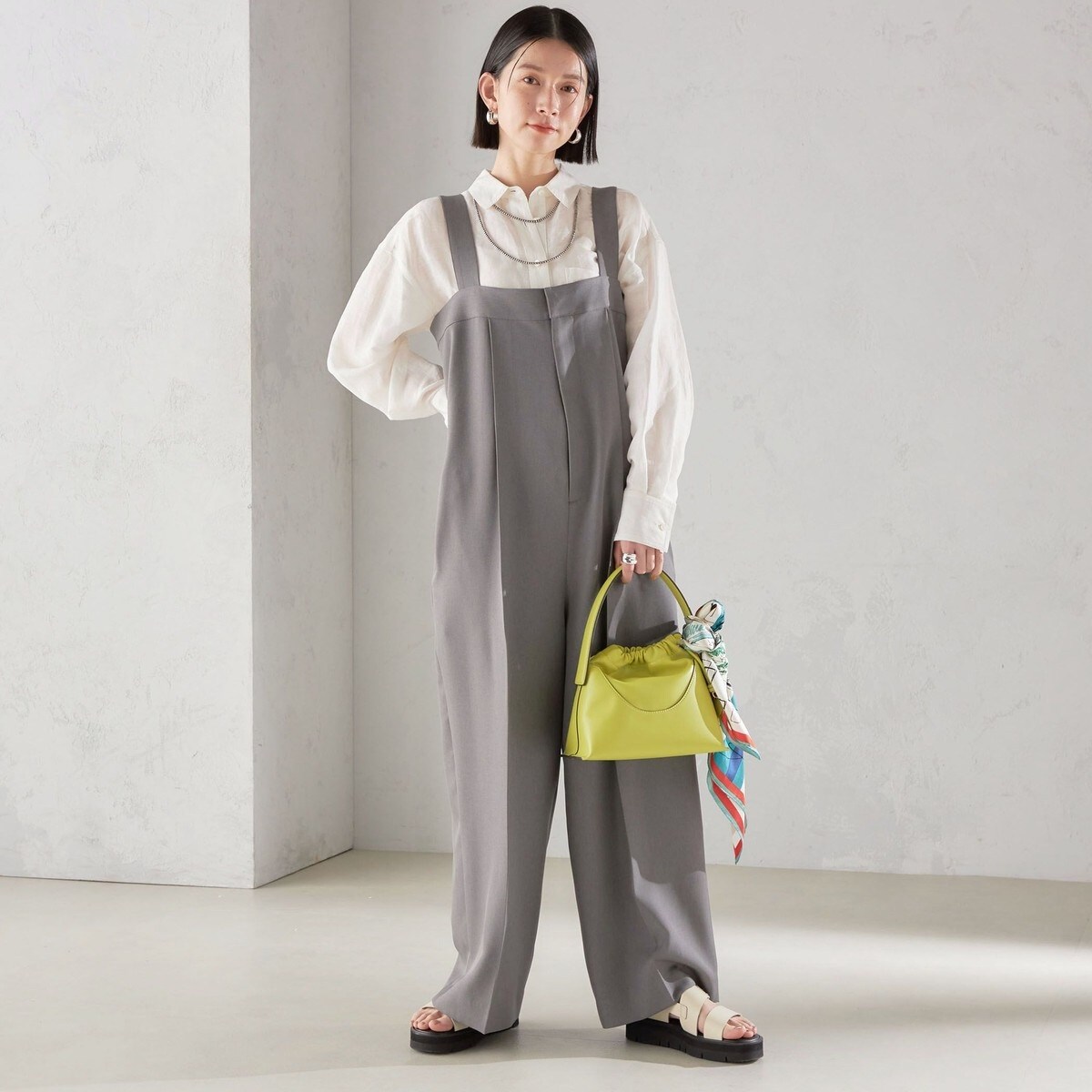 ヤマダヤ　attention 2wayライトグレー オールインワン ヤマダヤ attention ライトグレー オールインワン オールインワン