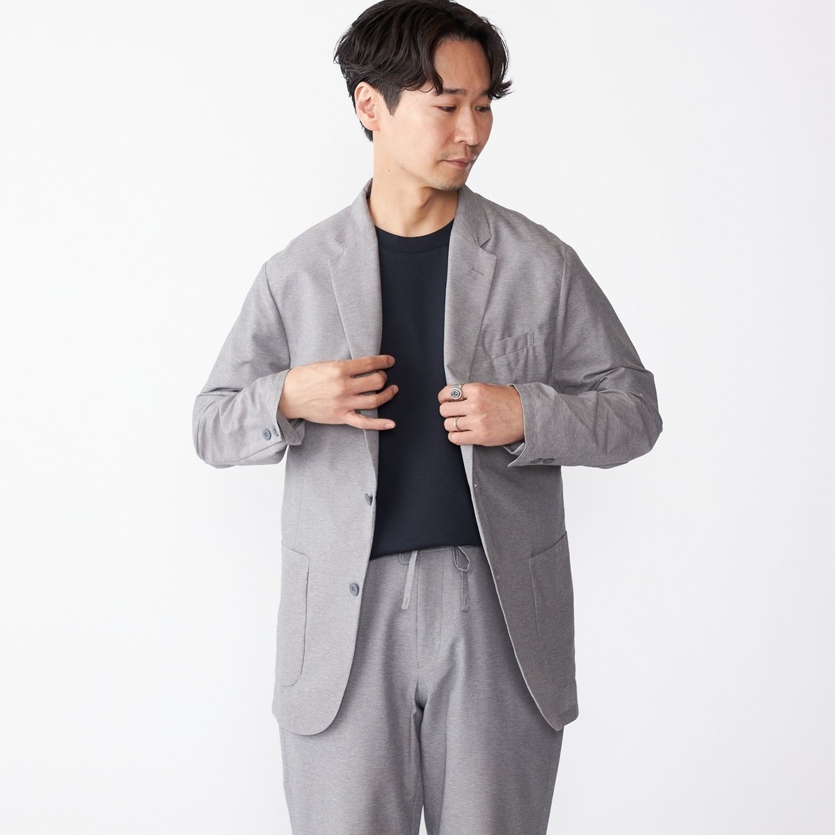 【上下セットに変更】エディフィス　ワルツ ツイル 2ボタン ジャケット&パンツ 再入荷》抗菌防臭＆シワ防止機能 ワルツ ツイル 2ボタン