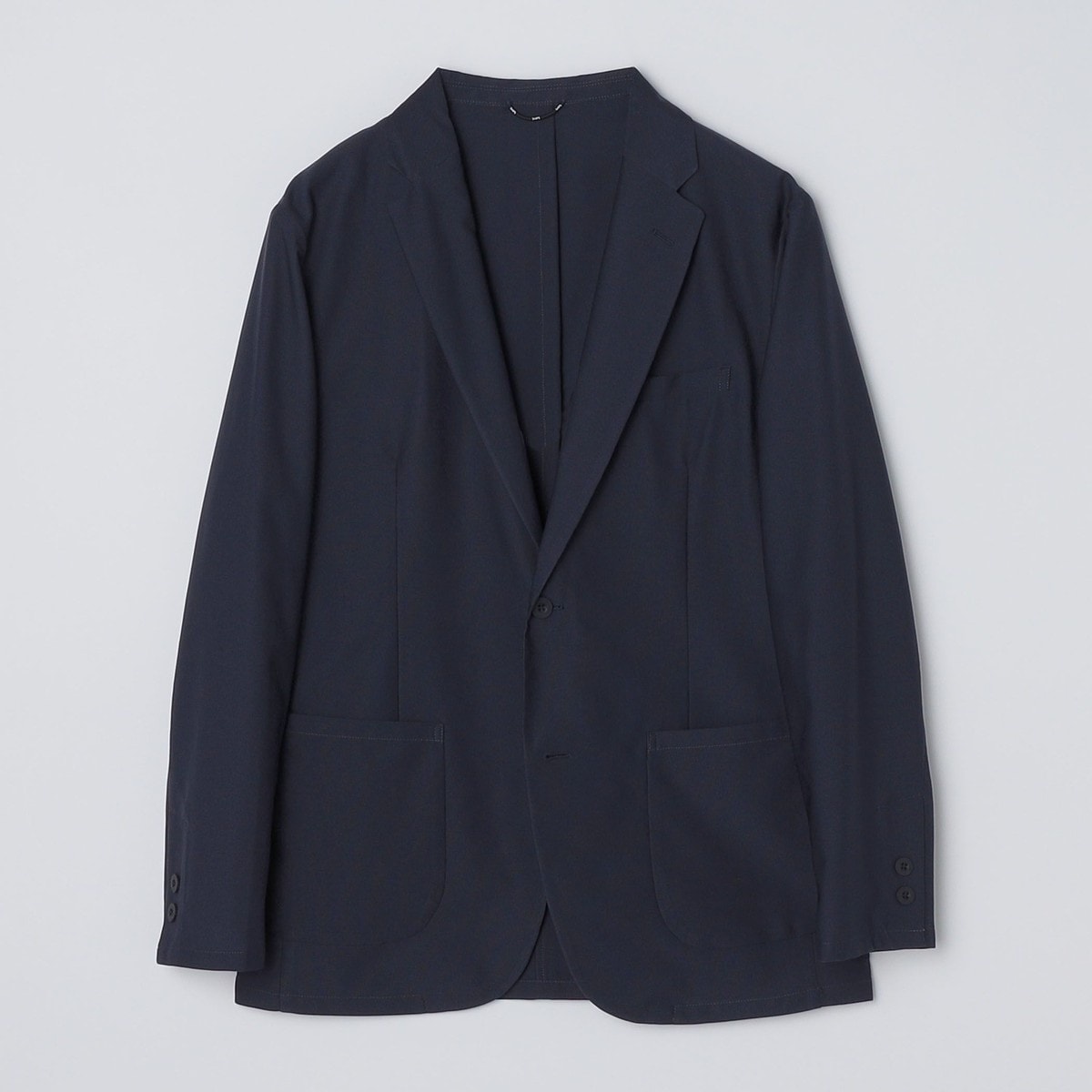 SHIPS:〈手洗い可能〉ポリエステル カラミ 千鳥柄 ジャケット