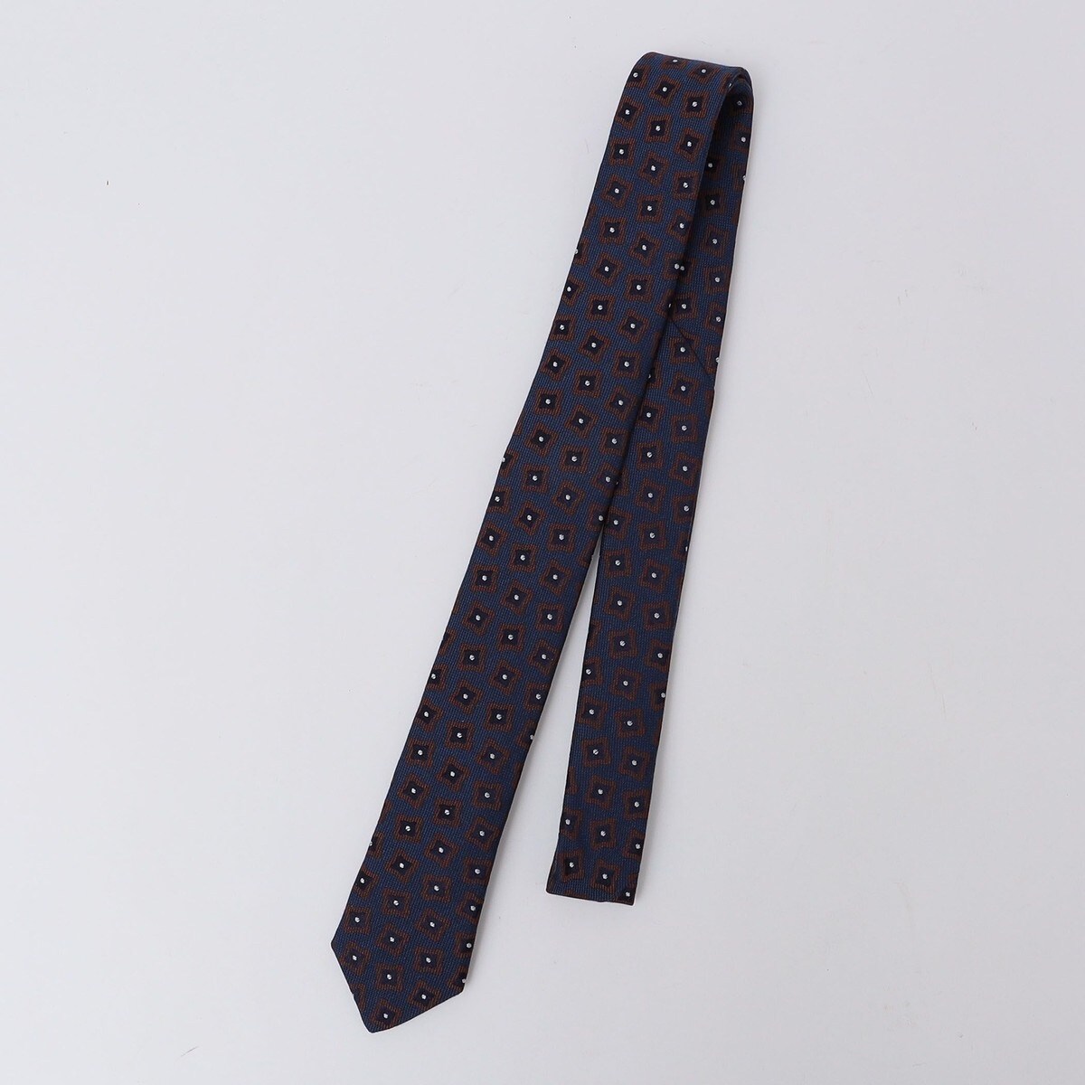マルセルラサンス ネクタイ2 MARCEL LASSANCE: SILK/COTTON KOMON NARROW TIE | シップス