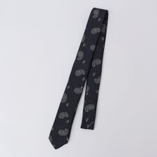 MARCEL LASSANCE: COTTON/SILK PAISLEY NARROW TIE