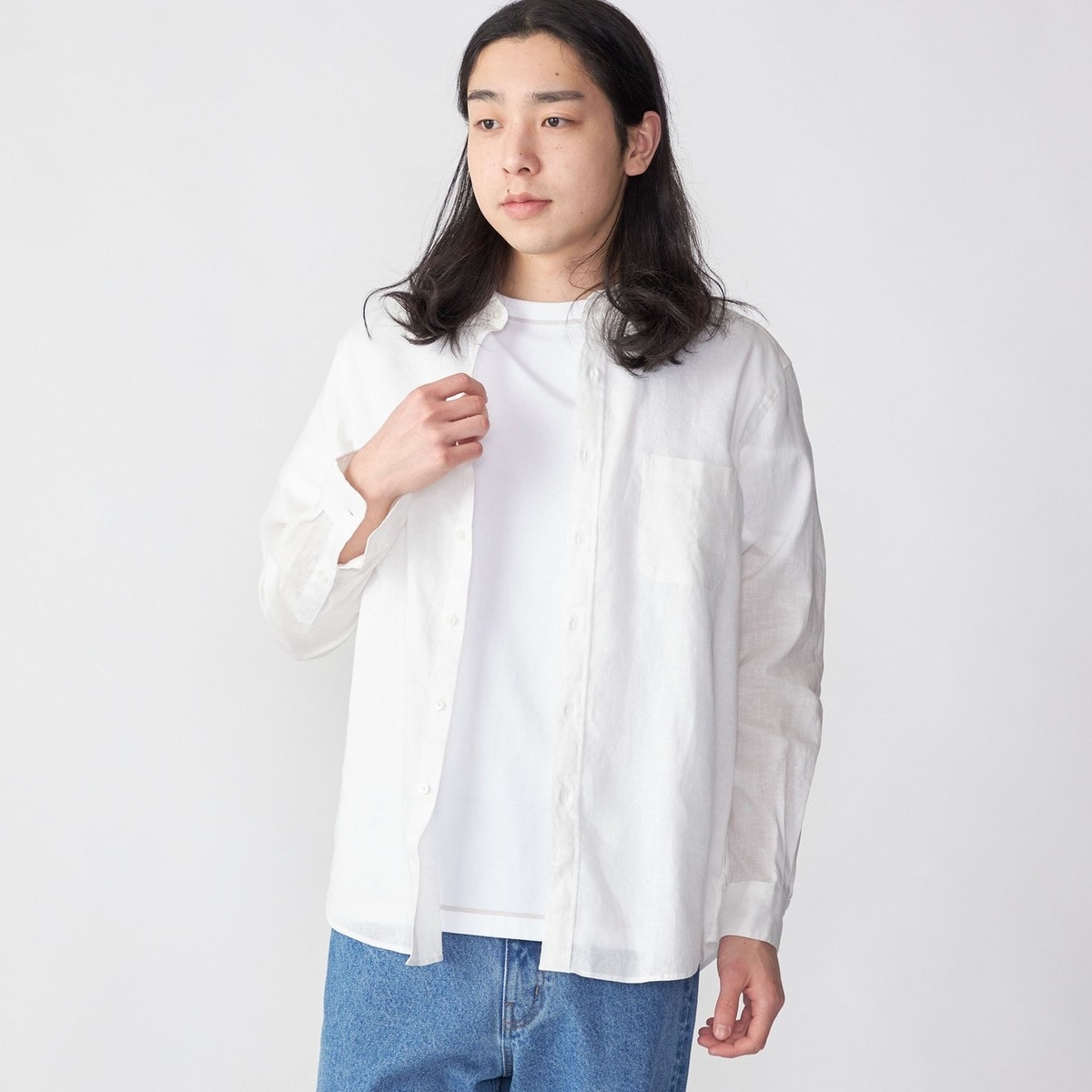 SHIPS: SOLOTEX(R) リネン レギュラーカラー シャツ | シップス(SHIPS