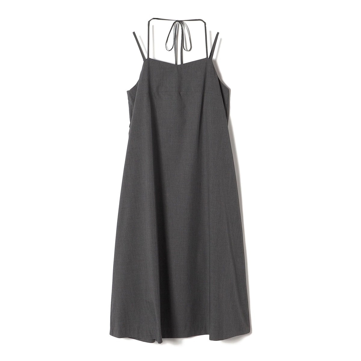 SHIPS any:〈洗濯機可能〉ダブルクロス Vネック ペプラム ワンピース