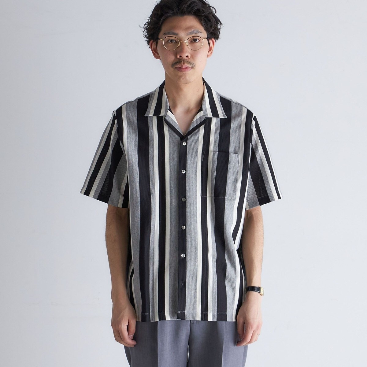 新品未使用　PABLO VINCI オープンカラーシャツ　kinema Open collar shirt – Pablo vinci