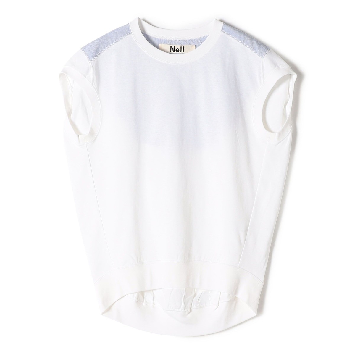tシャツ 「SHIPS別注」Nell:「手洗い可能」ストライプ コンビ プルオーバー レディース SHIPS別注】Nell:〈手洗い可能〉ストライプ コンビ プルオーバー