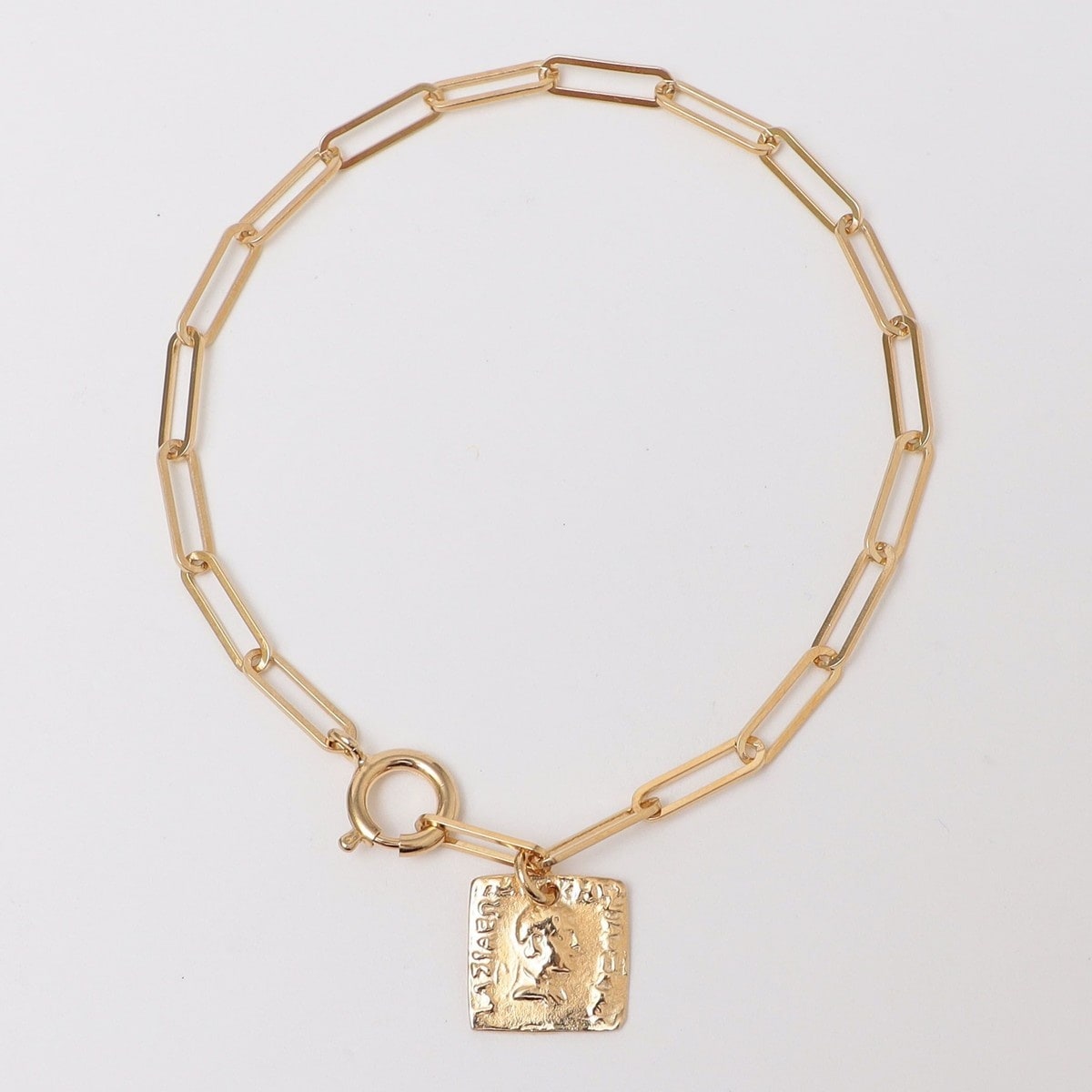 [}C]SHIPS: ANCIENT SQUARE COIN BRACELET/VbvXiSHIPSj S[h