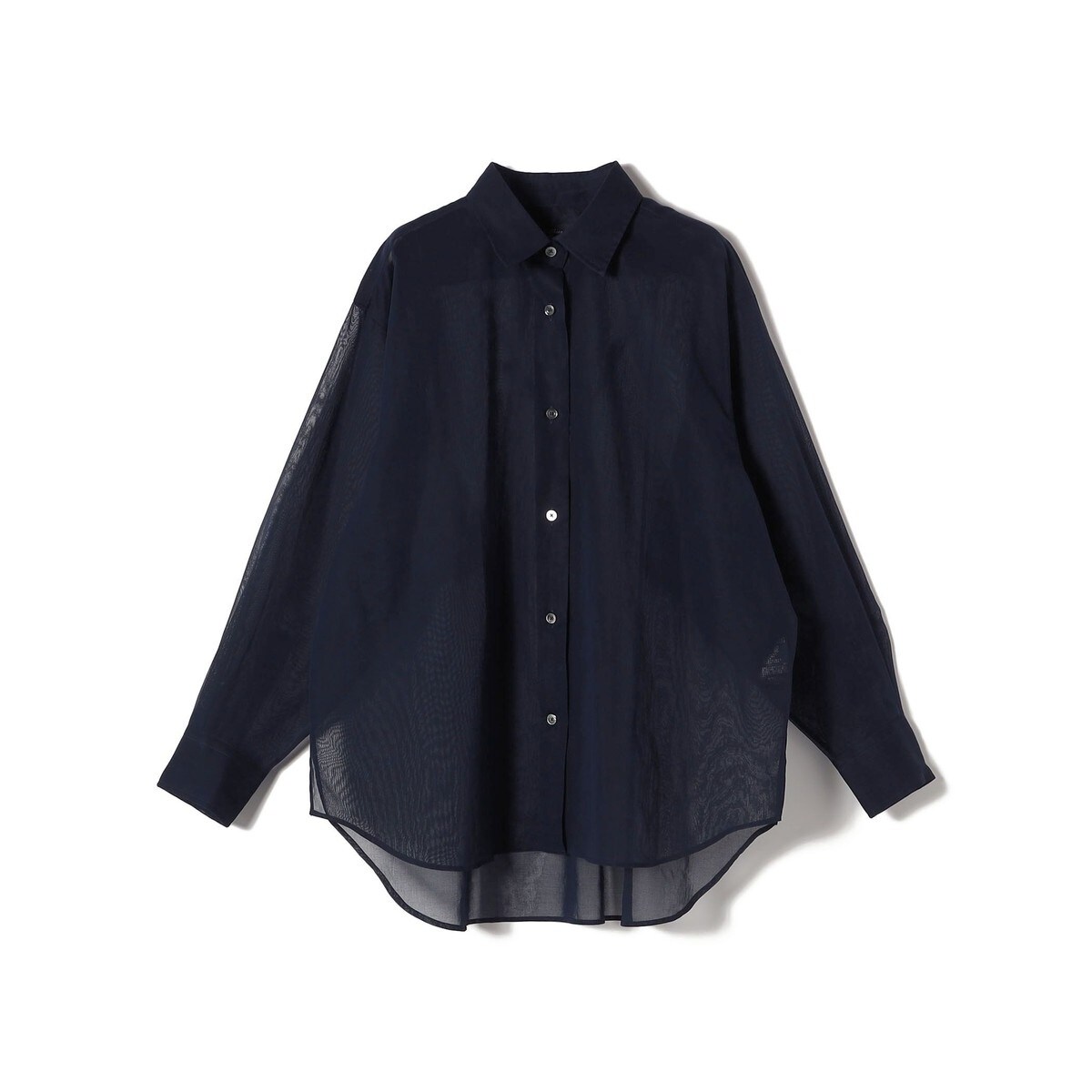 SHIPS Primary Navy Label:〈手洗い可能〉コットン オーガンジー レギュラー SHIPS Primary Navy Label:〈手洗い可能〉コットン オーガンジー