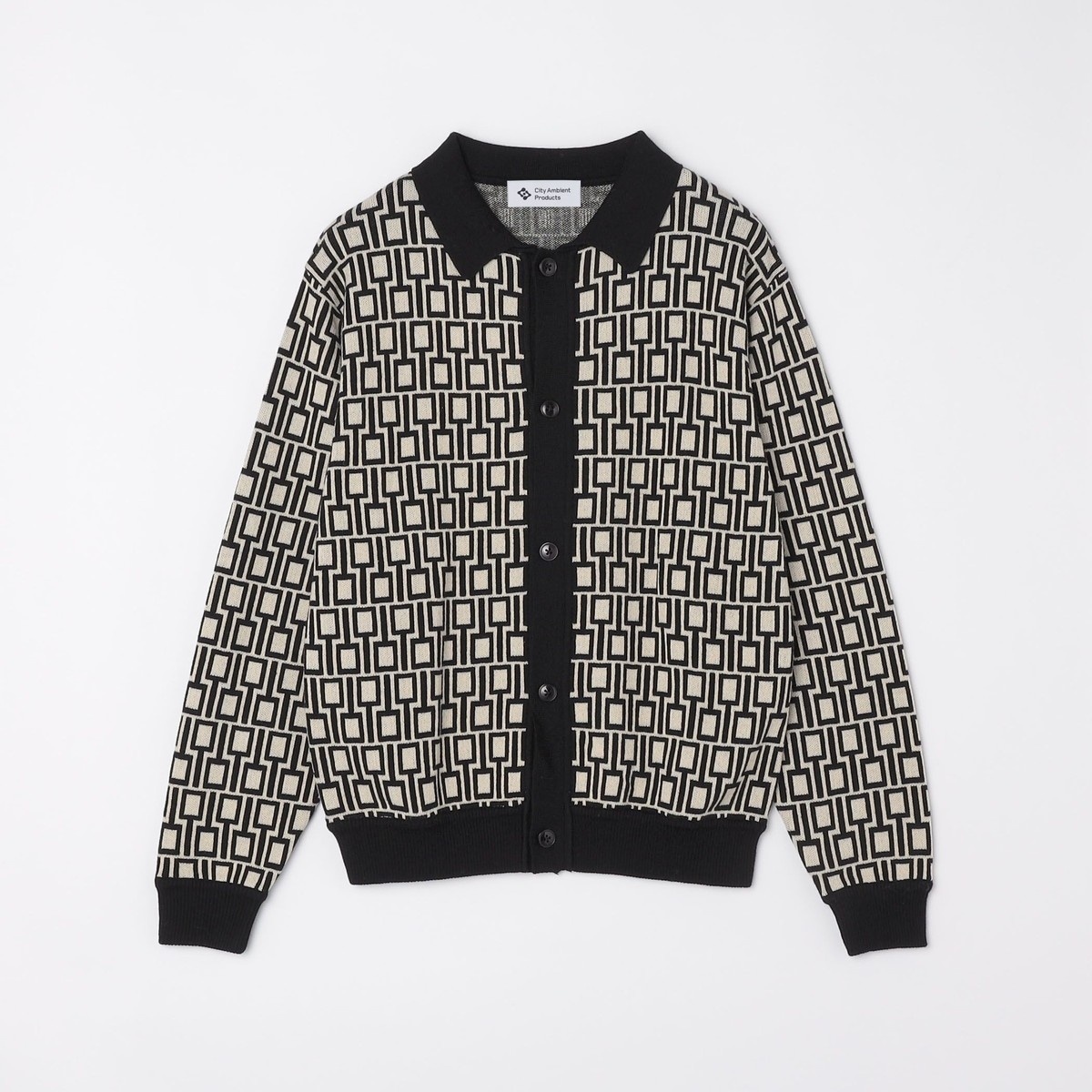 SHIPS別注】BATONER: スプレッド アラン ジップ カーディガン