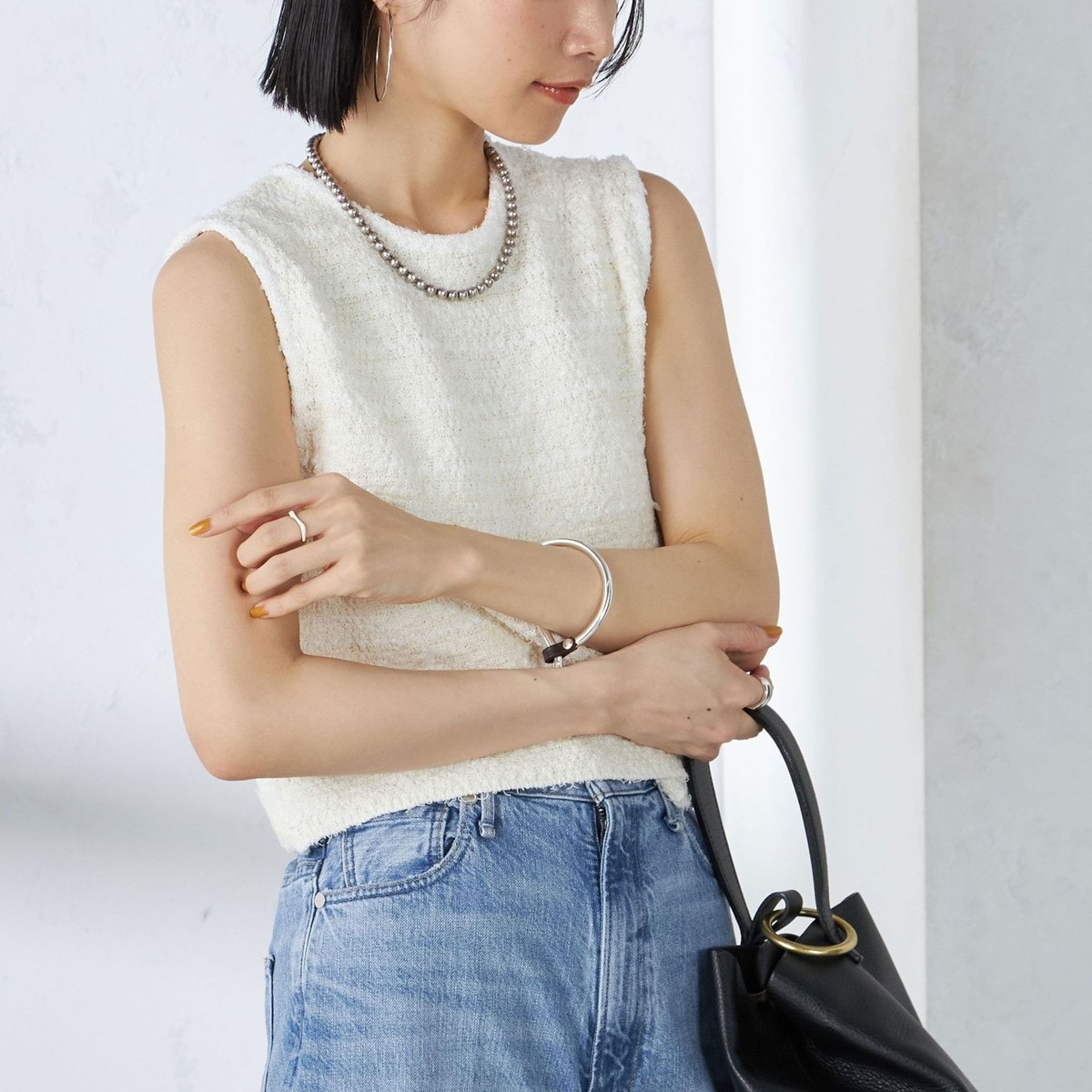 手洗い可能〉バック ジップ ツイード ベスト | シップス(SHIPS