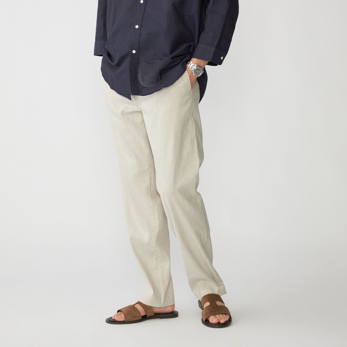 SHIPS: SOLOTEX(R) リネン イージー パンツ | シップス(SHIPS