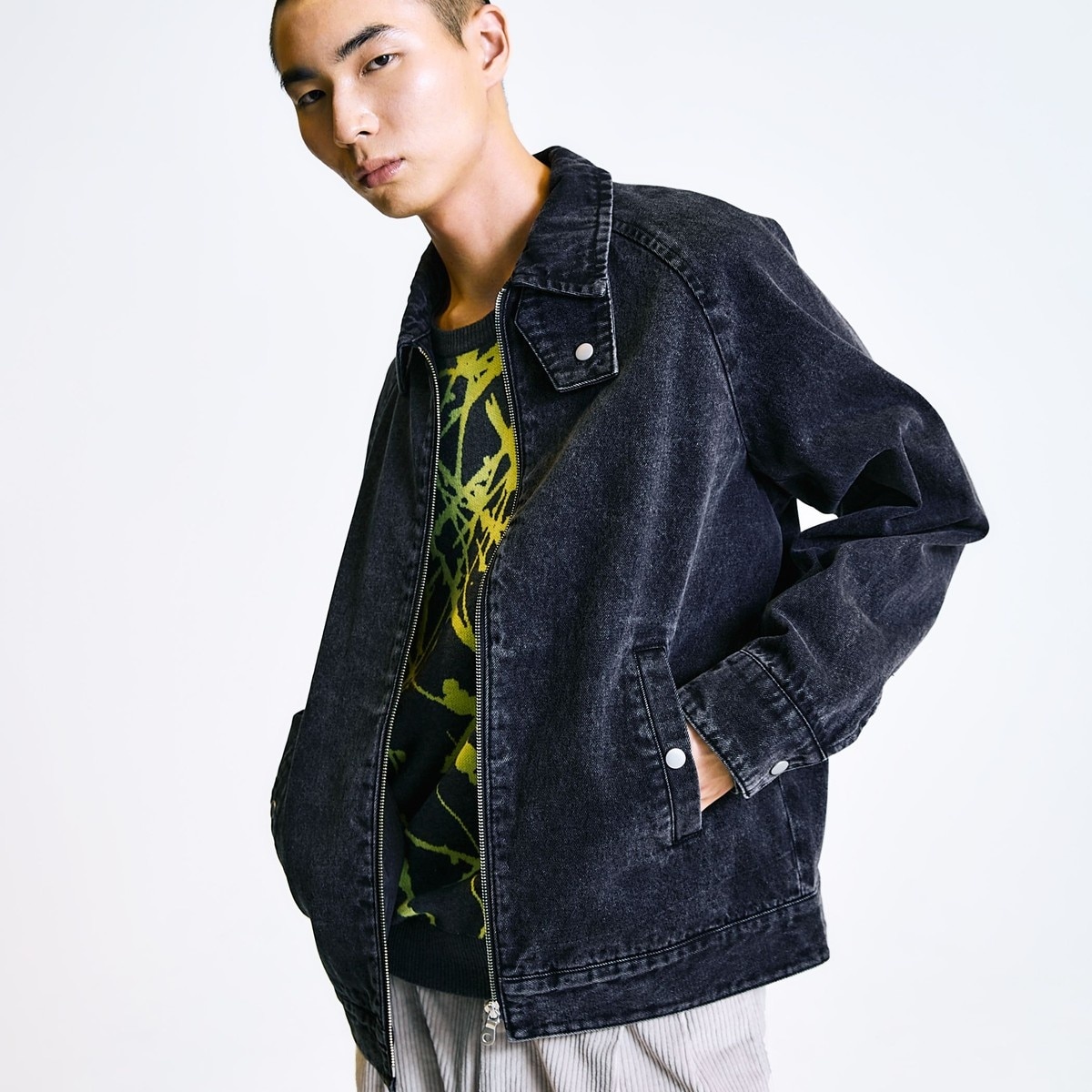 【CITYSHOP】シティショップ　DENIM-ブルゾン CITYSHOP】シティショップ DENIM-ブルゾンΩ