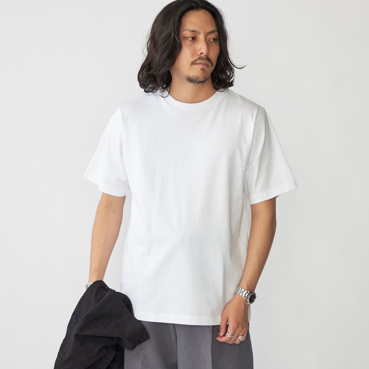 SHIPS: バーズアイ クルーネック Tシャツ SHIPS: バーズアイ クルーネック Tシャツ | シップス(SHIPS