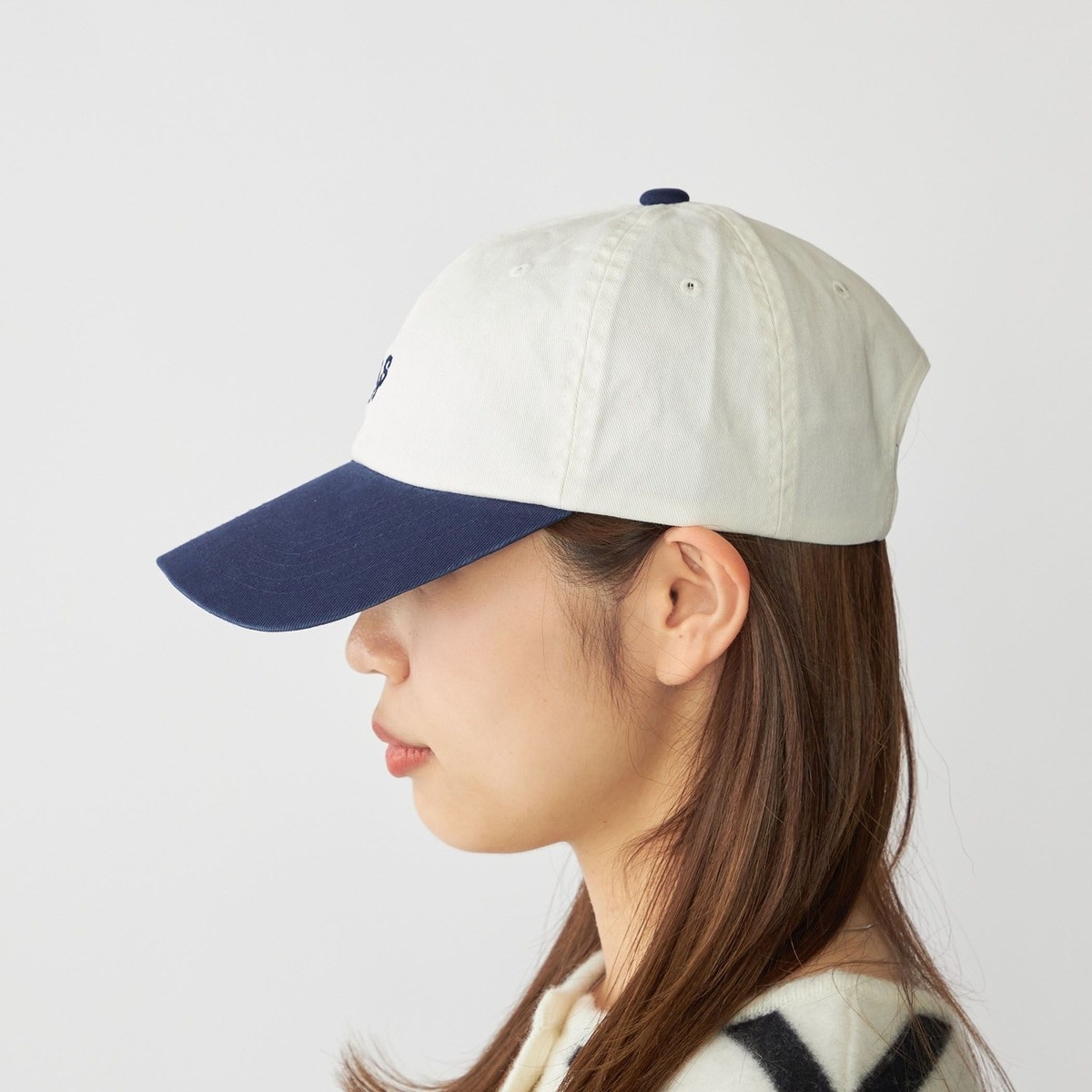 BoTT ロゴキャップ アイボリー ネイビー ホワイト WEB限定】SHIPS: ワンポイント ロゴ エンブロイダリー オーバー