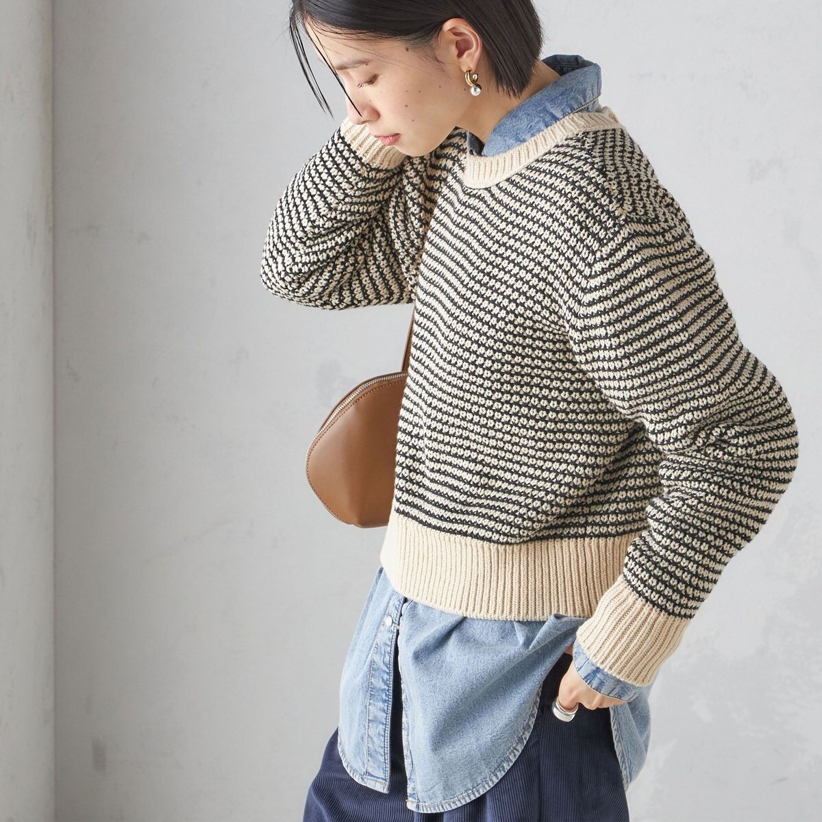 【シップス　ウィメン】〈接触冷感 / 手洗い可能〉アイスコットン ショート スリーブ プルオーバー SHIPS｜<接触冷感 / 手洗い可能>アイスコットン ショート