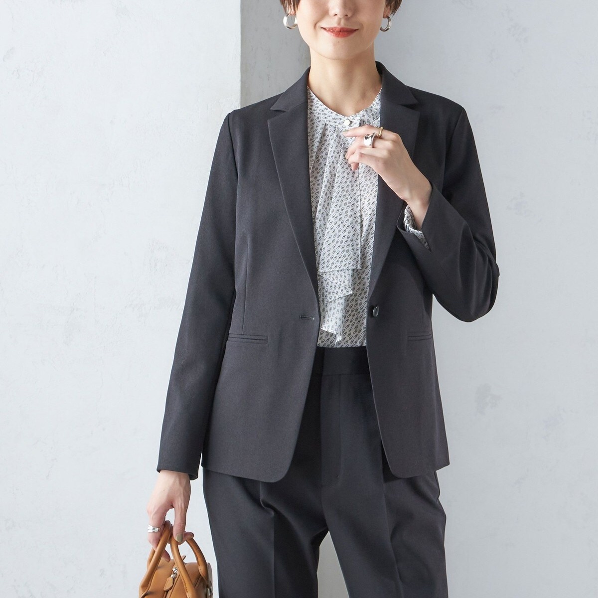 【未開封】〈手洗い可能〉ツイル ストレッチ テーラード ジャケット（セットアップ対応） 手洗い可能〉ツイル ストレッチ テーラード ジャケット（セットアップ